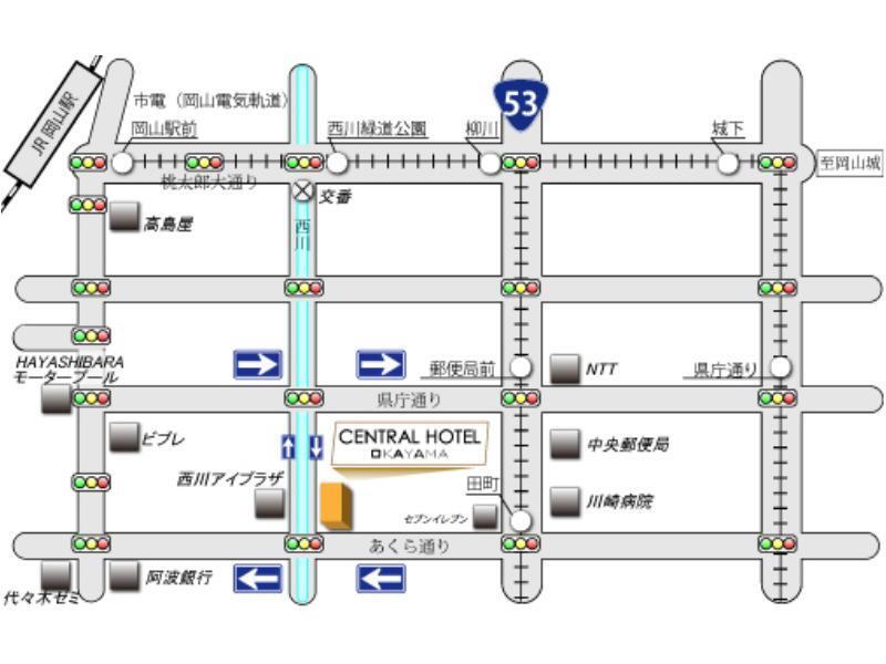 Central Hotel Okayama Bagian luar foto